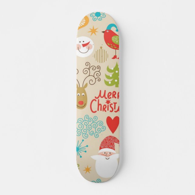 New year pattern skateboard (Front)