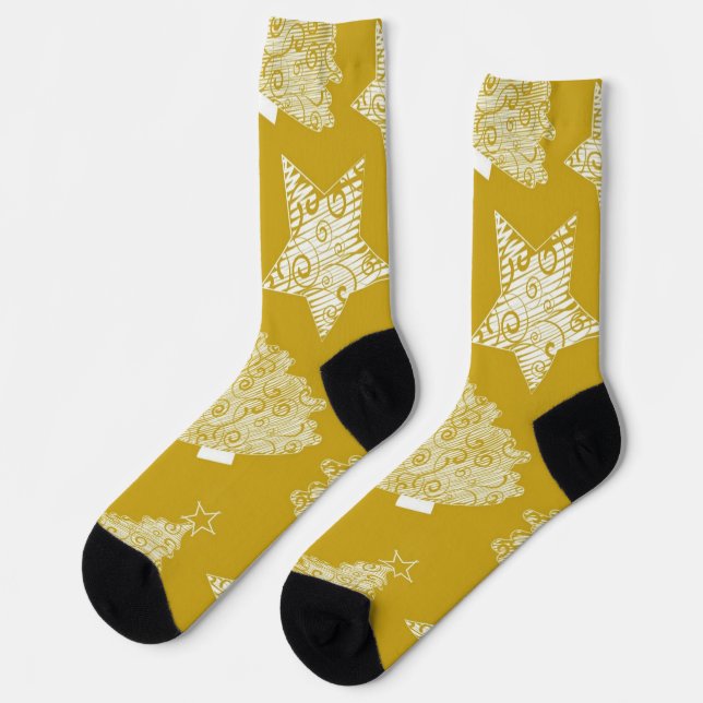 New year pattern socks (Left)