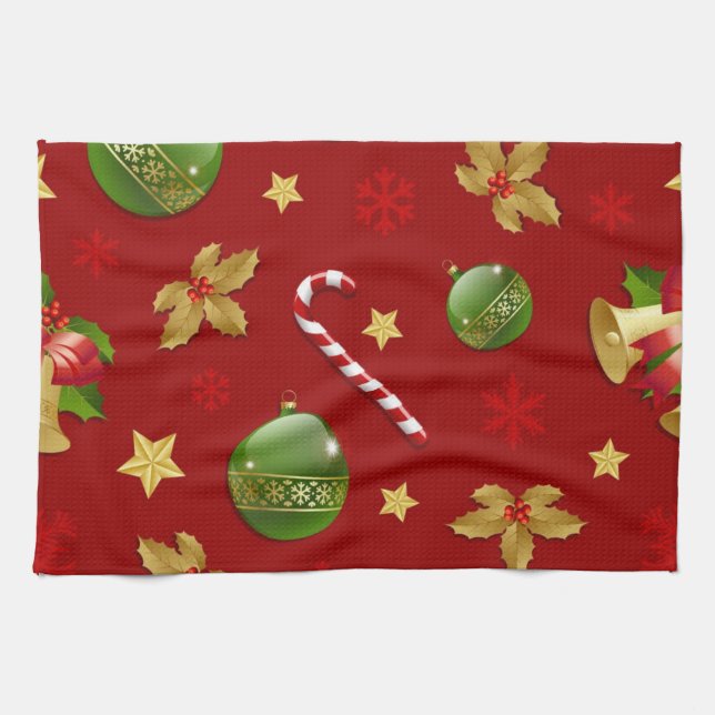 New year pattern tea towel (Horizontal)