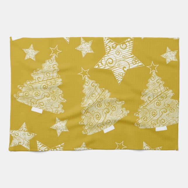 New year pattern tea towel (Horizontal)