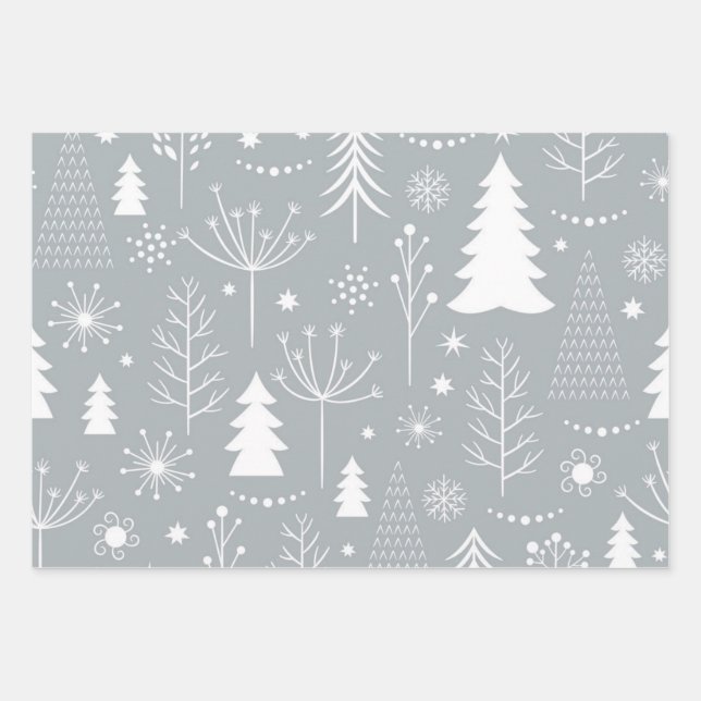 New year pattern wrapping paper sheet (Front)