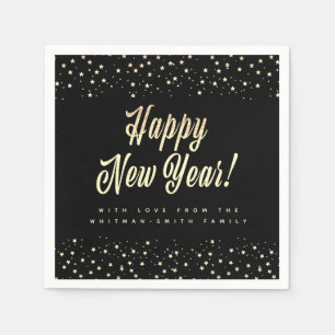 New Year Personalised Celebration Napkin