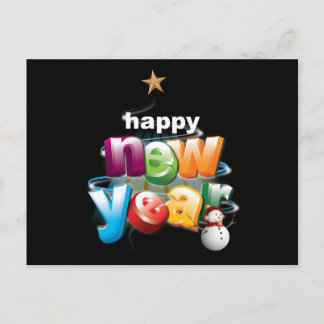new-year postcard