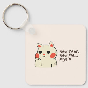 New year quote key ring