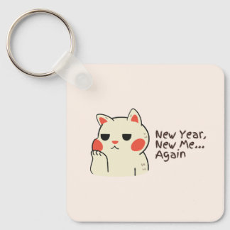 New year quote key ring