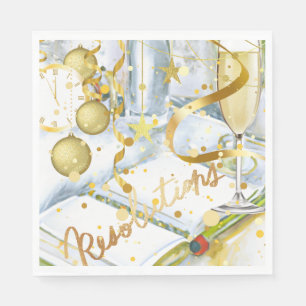 New Year Resolution Napkin