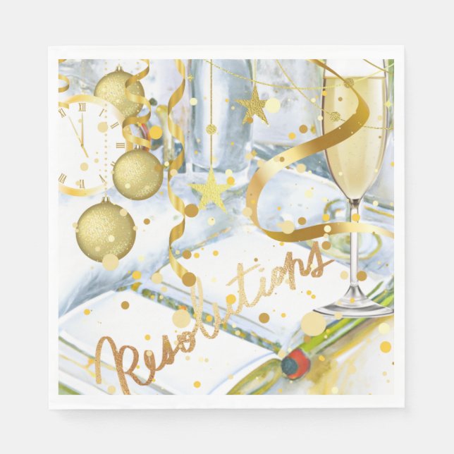New Year Resolution Napkin (Front)