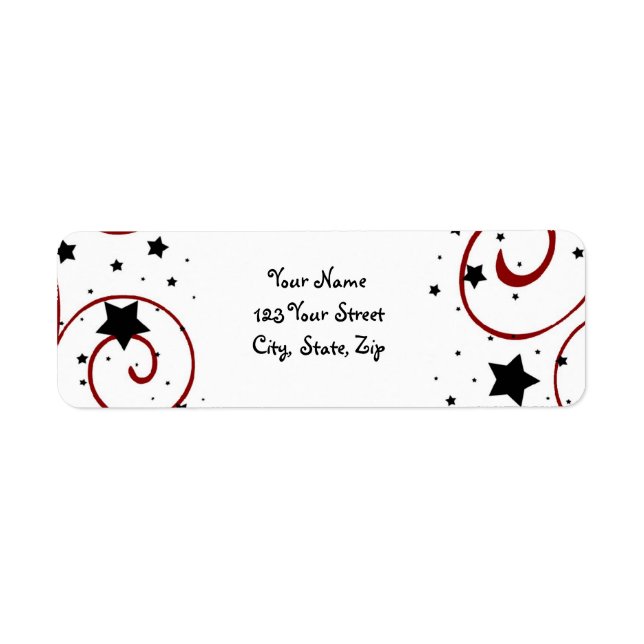 New Year Return Address Labels (Front)