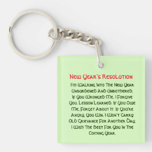 New Year’s Resolution Keychain