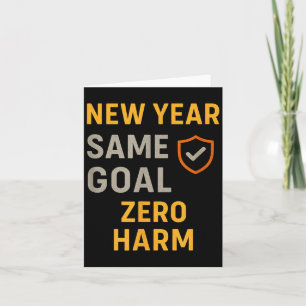 New Year Same Goal Zero Artwork Card