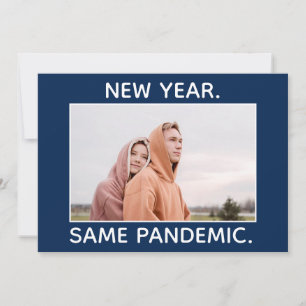 New Year Same Pandemic Covid Humour Holiday Card
