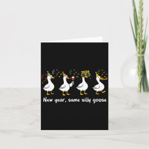 New Year Same Silly Goose Family Matching New Year Card