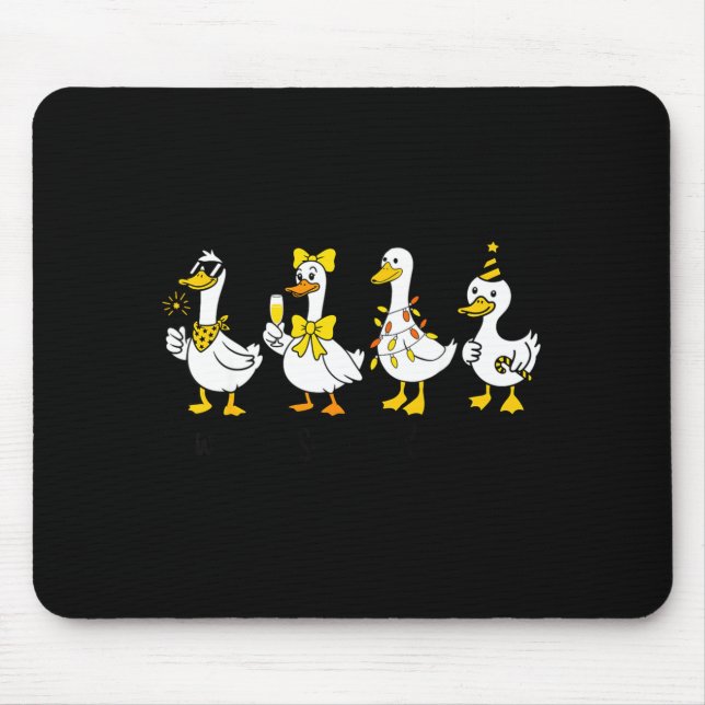 New Year Same Silly Goose Happy New Year 2026 Cele Mouse Mat (Front)