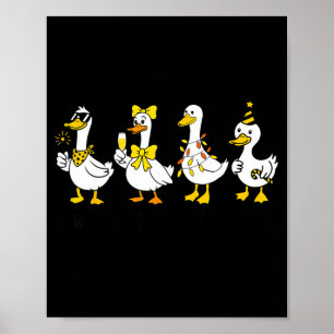 New Year Same Silly Goose Happy New Year 2026 Cele Poster
