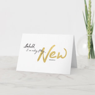 New Year, Scripture - I am Making All Things New Holiday Card