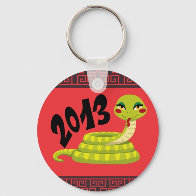 New Year Snake Key Ring (Front)
