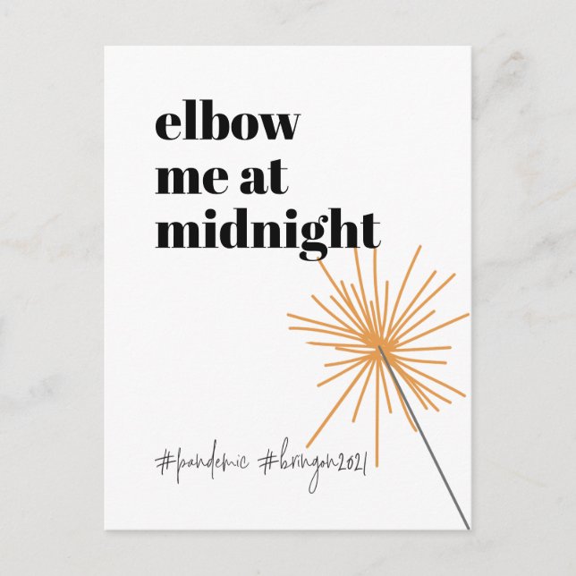 New Year Socially Distant 2020 Do-Over Funny Humou Holiday Postcard (Front)