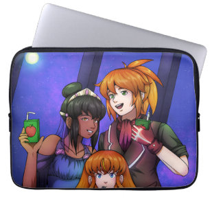 New Year Space Celebration Laptop Sleeve