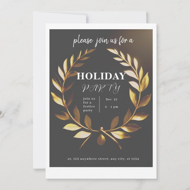New Year Sparkle Greeting Card, invitation card (Front)