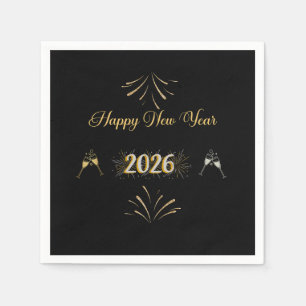 New Year Sparkle Paper Napkin