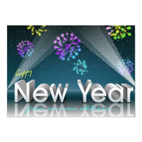 New Year Spotlights Card
