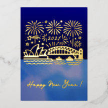 New Year Sydney Fireworks 2027 Australia Gold