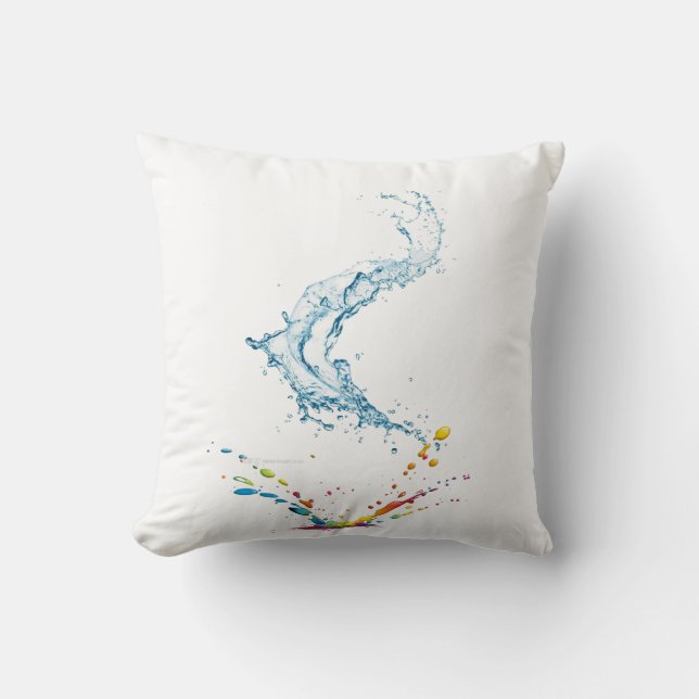 New Year Throw Pillow 16" x 16" (Front)