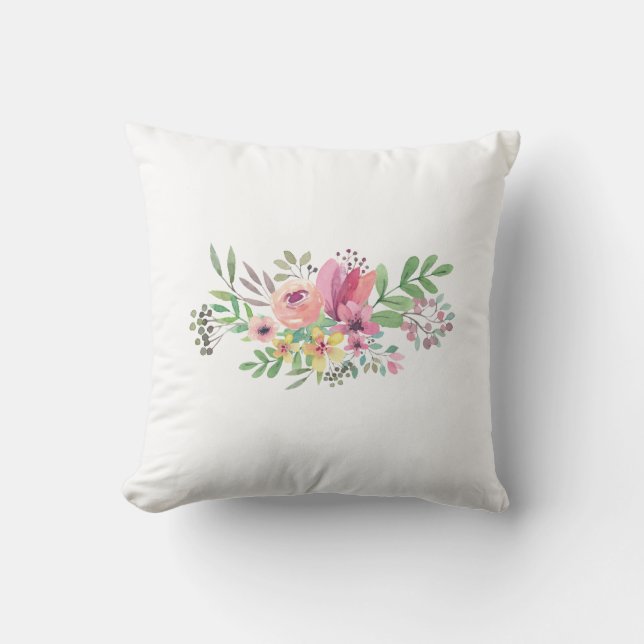 New Year Throw Pillow 16" x 16" (Front)