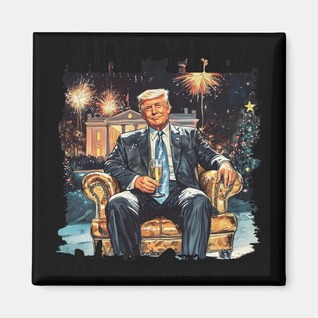 New Year Trump 2025 2  Magnet (Front)