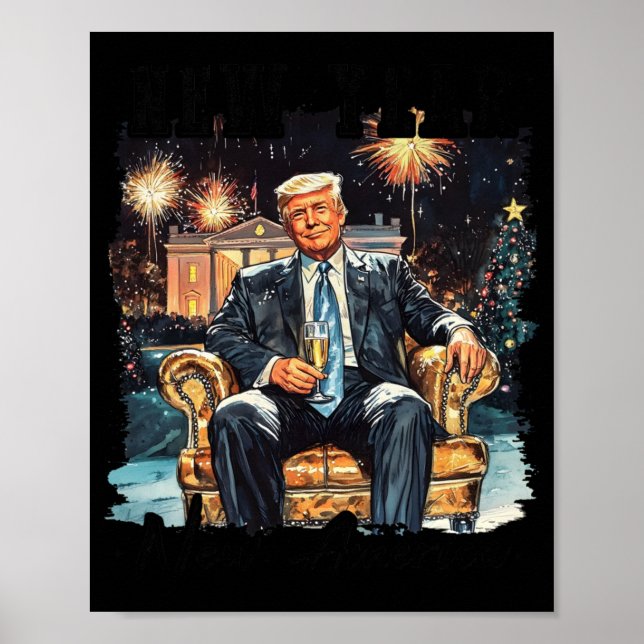 New Year Trump 2025 2  Poster (Front)