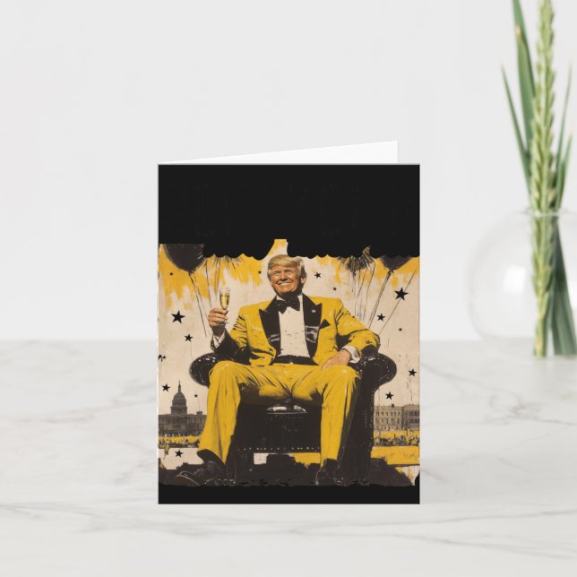 New Year Trump 2025  Card (Front)