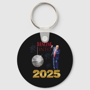New Year Trump Dancing 2025 Mega Funny Party Count Key Ring