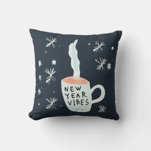 New Year Vibes smoking mug Cushion