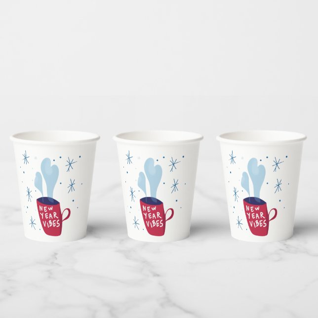 New Year Vibes smoking mug Paper Cups (Multi)