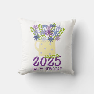 New Year Wishes 2025 Cushion
