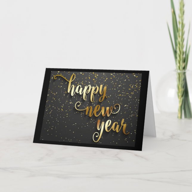 NEW YEAR WISHES FOR THE BEST YEAR YET HOLIDAY CARD (Front)