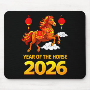 New Year Women's Lunar Chinese V Neck Mouse Mat