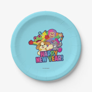 New Years Balloons Paper Plate