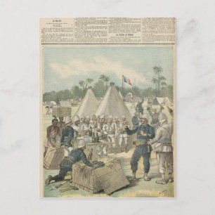 New Year's Boxes in Dahomey Holiday Postcard