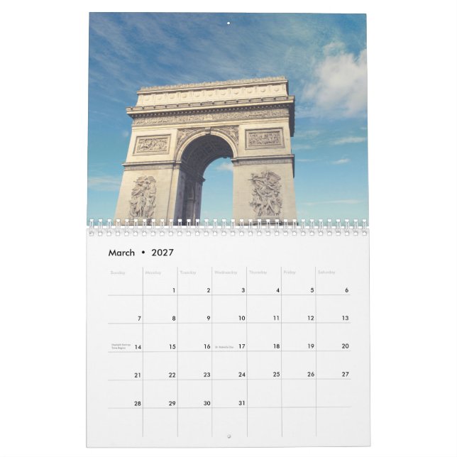 New Year's calendar  (Mar 2027)