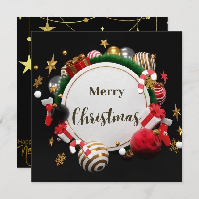 New Year's card (Front/Back)