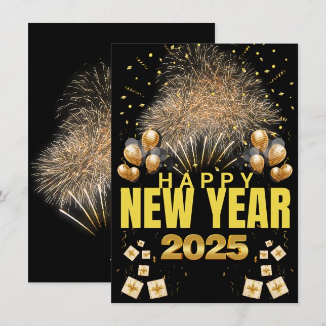 New Years Card (Front/Back)