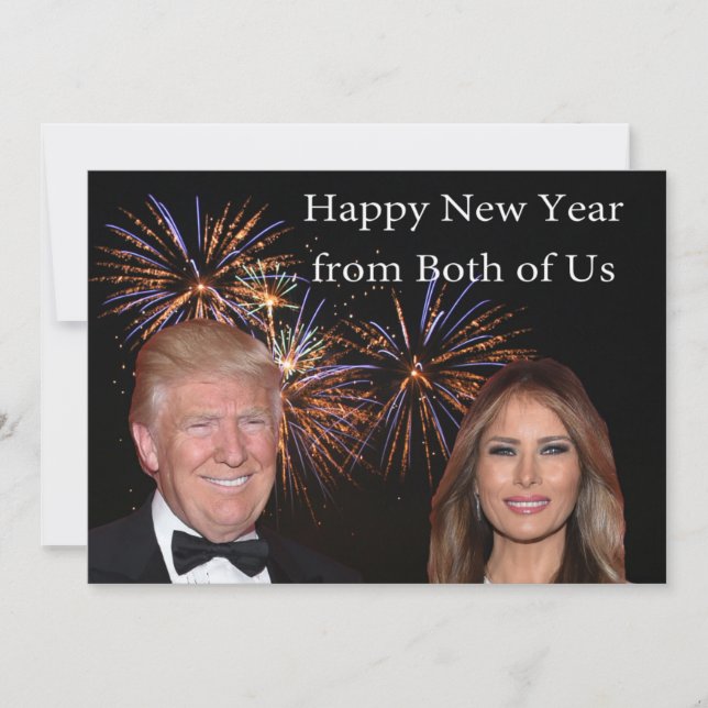 New Years card from Donald and Melania Trump (Front)