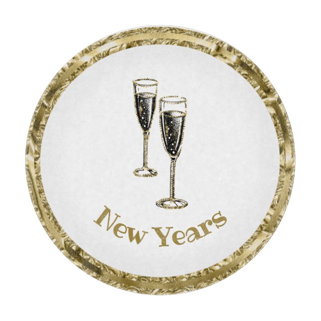 New Year's Charcuterie Cutting Board (Front)