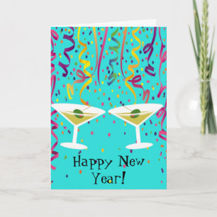 New Year's Confetti Holiday Card