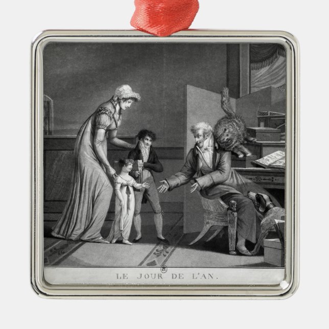 New Year's Day, 1807 Metal Tree Decoration (Front)