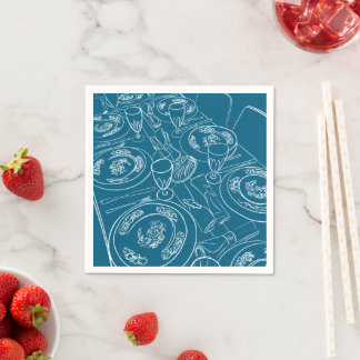 New Year's Day Brunch Tablescape Napkin