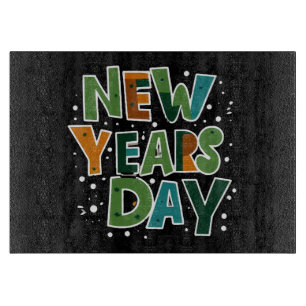 New Year's Day Cutting Board