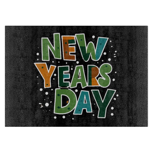New Year's Day Cutting Board (Front)