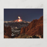 New Years' Day Fireworks on the top of Pikes Peak